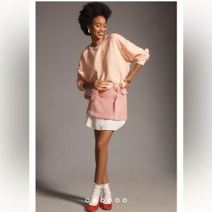 Anthropologie tweed mini skirt